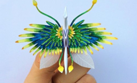 Un pictor de origami confecționează cîte un cocor din hîrtie în fiecare zi FOTO