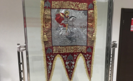 Носитель для хранения знамени Штефана чел Маре доставлен в Зографский монастырь ВИДЕОФОТО