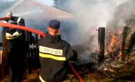 Incendiu devastator în raionul Ungheni