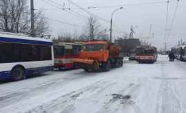 Движение на нескольких улицах Кишинева оказалось парализовано