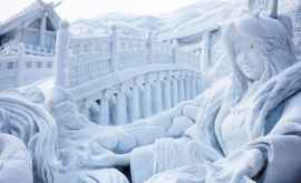 Festivalul zăpezii de la Sapporo Sute de sculptori japonezi şiau demonstrat măiestria