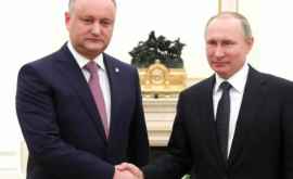 Igor Dodon se va întîlni cu Vladimir Putin la Soci