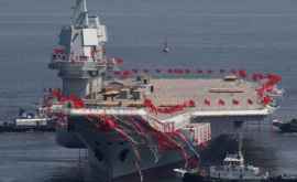 Primul portavion construit de chinezi a început testele pe mare VIDEO
