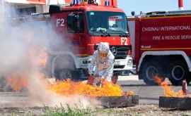 Pompierii au intervenit în forţă pe Aeroportul Internaţional Chişinău FOTO