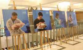 В Парламенте проходит выставка фотографий отцов и их новорожденных детей
