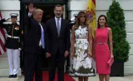 Трамп принял в Белом доме короля Испании и его супругу