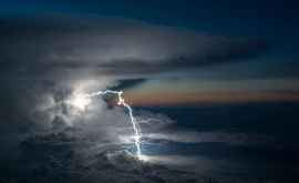 Cum arăta din avion furtuna de vineri VIDEO
