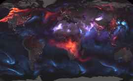 NASA опубликовала устрашающую визуализацию аэрозолей в атмосфере Земли