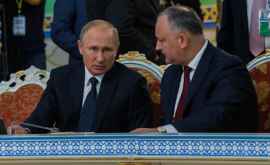 Dodon sa întîlnit cu Putin la Dușanbe
