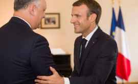 Igor Dodon a avut o întrevedere oficială cu Emmanuel Macron Află ce ia propus omologului său 