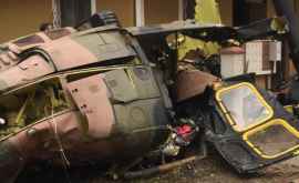 Un elicopter militar a căzut peste o locuință FOTO