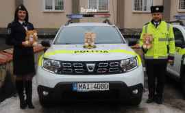 Mașini de poliție din toate raioanele din țară au fost dotate cu jucării de pluș