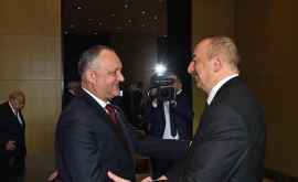 Președintele Republicii Azerbaidjan felicitat de Igor Dodon