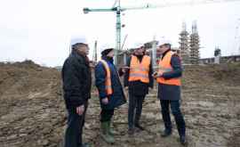 Candu a mers să inspecteze lucrările de construcție a Arenei Chișinău FOTO