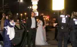 Un convoi de nuntă vitezoman reținut de poliția germană