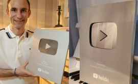 Ion Paladi premiat cu Butonul de argint de YouTube FOTO