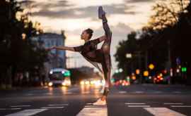 Un fotograf moldovean a realizat o ședință foto neobișnuită cu o balerină