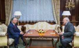 Dodon a avut o întrevedere cu Lukașenko