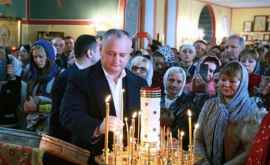 Dodon ia felicitat pe creștinii ortodocși cu ocazia Sfîntului Gheorghe