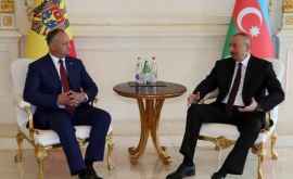 Igor Dodon la felicitat pe președintele Azerbaidjanului