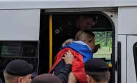 Массовое задержание протестующих на акции в Москве