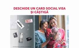 Iați un card social Visa de la Victoriabank și câștigă