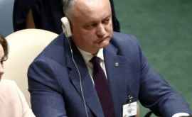 La ONU Dodon a cerut recunoașterea internațională a statutului neutru al țării