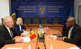 Руководство НАРЭ провело встречу с послом США в Молдове Дереком Хоганом