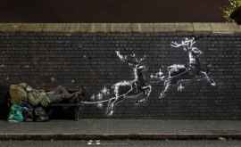 Бэнкси нарисовал рождественские граффити в Бирмингеме