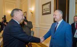 Dodon sa întîlnit cu guvernatorul orașului Sankt Petersburg