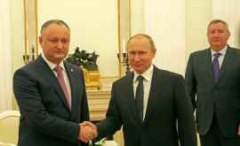 Ce la uimit pe Dodon la prima întîlnire oficială cu Putin