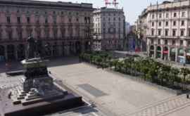 Străzile din Milano mai pustii ca niciodată VIDEO