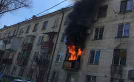 Un incendiu a izbucnit întrun bloc de locuit din sectorul Rîșcani VIDEO