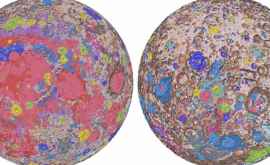 A fost lansată prima hartă geologică detaliată a Lunii 