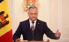 Igor Dodon Vom face tot posibilul pentru a evita alegerile anticipate