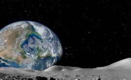 Как вращающаяся Земля выглядит с Луны