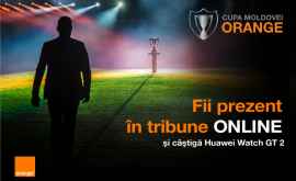 Fii prezent în tribune online Privește LIVE Finala Cupei Moldovei Orange