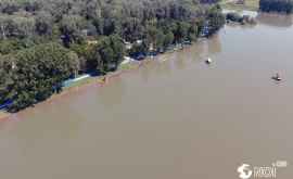 Sub furia apelor Inundațiile de la Vadul lui Vodă văzute de sus VIDEO