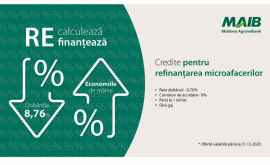 Moldova Agroindbank lansează oferta pentru întreprinderile micro Recalculează şi Refinanţează