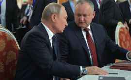 Putin nu planifică întrevederi cu Dodon