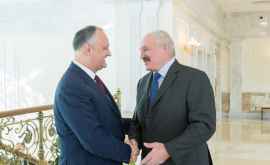 Igor Dodon la felicitat pe Lukașenko cu victoria la alegeri