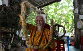 Вьетнамец отрастил 5метровую косу и не мыл ее 80 лет ВИДЕО