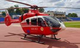 Молодой человек получивший травмы был доставлен вертолетом SMURD 