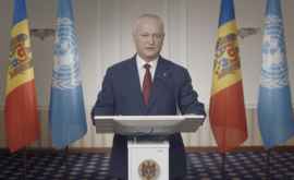Додон выступил на заседании Генеральнои Ассамблеи ООН