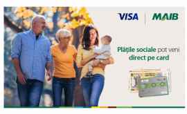 MAIB dă start Campaniei Plăţile sociale pot veni direct pe card Cu mai multă siguranţă şi cu bani în plus