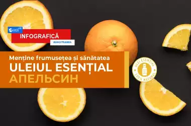 Uleiul esențial de portocale. Beneficii și proprietăți (INFOGRAFICĂ)