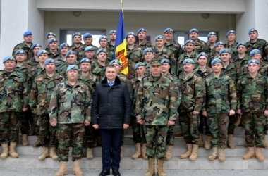  Cel de-al 15-lea contingent al Armatei Naţionale şi-a încheiat misiunea în Kosovo