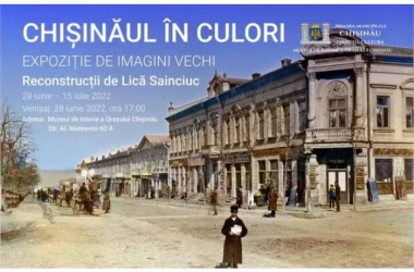 Artistul Lică Sainciuc a vernisat expoziția de imagini vechi „Chișinăul în culori”