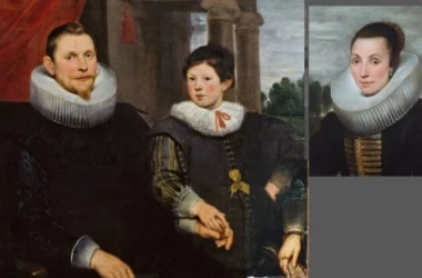 Тайна женщины на картине: Исследователи соединили две части портрета семьи