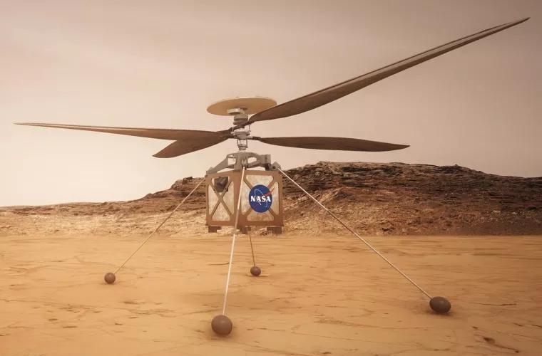 NASA назвало новую дату первого полета вертолета на Марсе